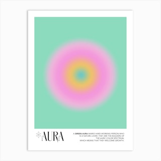 Aura Orange Art Print