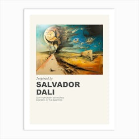 Museum Poster Inspired By Salvador Dali 2 Art Print