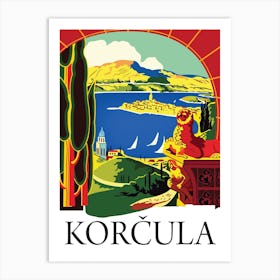 Korcula Island, Croatia Art Print