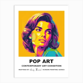 Poster Jackie Pop Art 4 Art Print