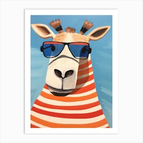 Little Camel 1 Wearing Sunglasses Art Print