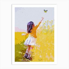 Baby And Nature Art Print