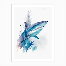 Sandbar Shark Watercolour Art Print