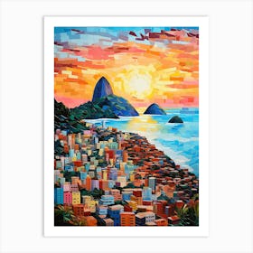 Samba Skies: Rio de Janeiro's Vibrant Skyline Art Print