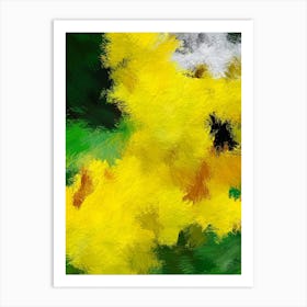 Yellow Flowers Greeting Card Art Print