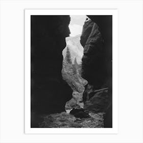 Untitled Photo, Possibly Related To Box Canyon Near Ouray, Colorado By Russell Lee Art Print