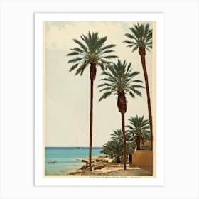 Cala Comte Beach Ibiza Spain Vintage Art Print