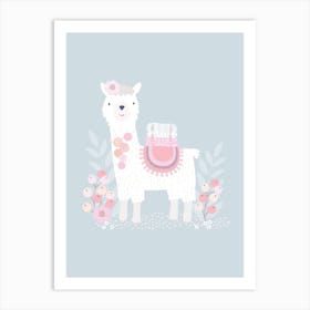 Little Llama Art Print