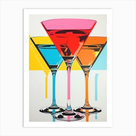 Martini Pop Art Inspired 3 Art Print