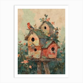 Birdhouses Art Print