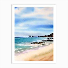 Apollo Bay Beach 4, Australia Watercolour Art Print