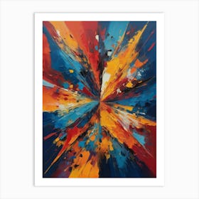 Abstract Burst Art Print