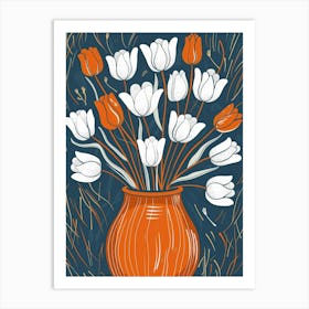 Tulips In A Vase 28 Art Print