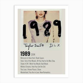 Taylor Swift 1989 Art Print