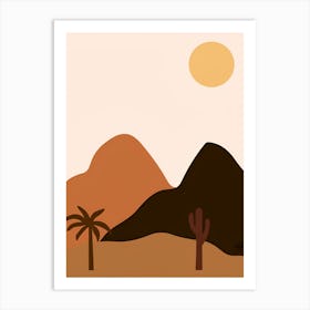 Desert Landscape 7 Art Print