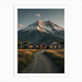 Taupo Lodge Art Print