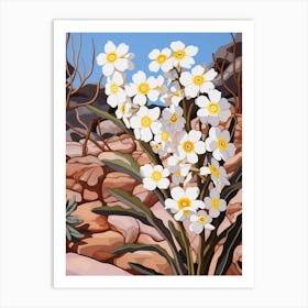 Forget Me Not 7 Flower Painting Art Print