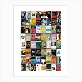 Australia Music Print - Retro Cassette Covers Art Print