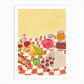 Picnic Table 1 Art Print