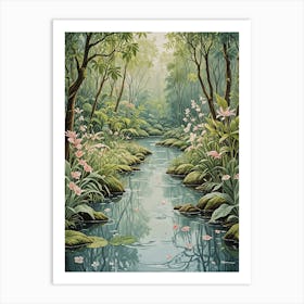 Serene River Art Print