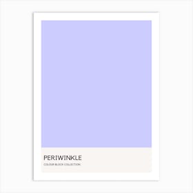 Periwinkle Colour Block Poster Art Print
