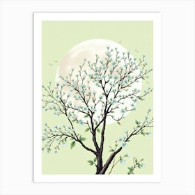 Moonlight Tree 2 Art Print