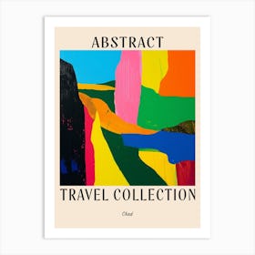 Abstract Travel Collection Poster Chad 1 Art Print