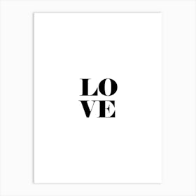 Love print art Art Print