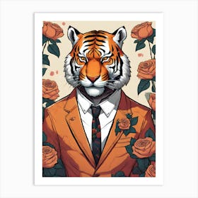 Tiger man Art Print