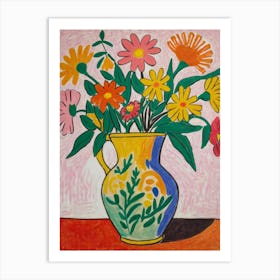 Flowers In A Vase1Style unemployment Art Print