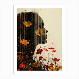 Flowers In The Rain Art Print