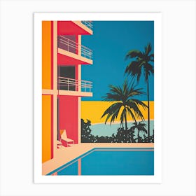 Acapulco, Mexico, Bold Outlines 4 Art Print