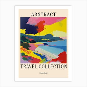 Abstract Travel Collection Poster Guadeloupe 4 Art Print