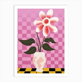 Orchids Flower Vase 3 Art Print
