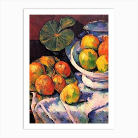 Lotus Root Cezanne Style vegetable Art Print