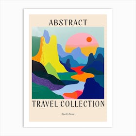 Abstract Travel Collection Poster South Korea 6 Art Print