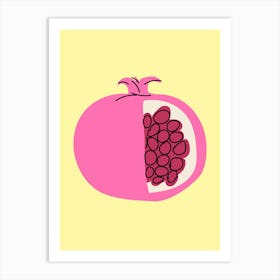 Pomegranate Colorful Fruit Print Art Print