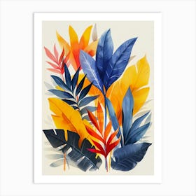 Tropical Leaves Art Print