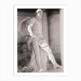 Trevi (the statue of Oceanus by Pietro Bracci, the Trevi Fountain. Roma Narrative series by Michael Banifatov) Art Print