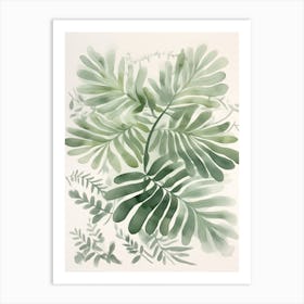 Green Botanica 1 Art Print