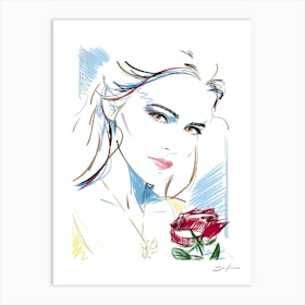 Emma Watson - Retro 80s Style Art Print