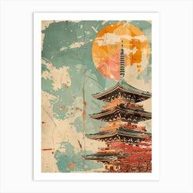 Roppongi Hills Castle In Tokyo Japan Mid Century Modern 2 Art Print