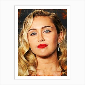 Miley Cyrus 7 Art Print