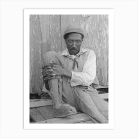 Sugar Caneworker, Louisiana By Russell Lee Art Print