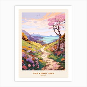 The Kerry Way Ireland Hike Poster Art Print