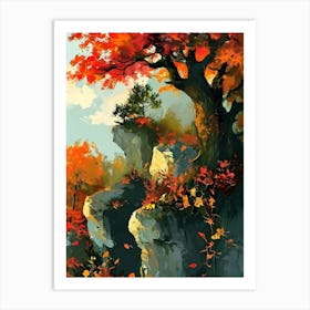 Autumn Tree Painting Art Print