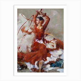 Flamenco Dancer 1 Art Print