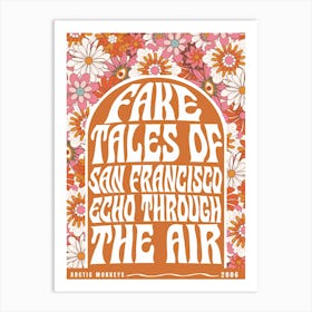 Fake Tales of San Francisco Arctic Monkeys Poster Art Print
