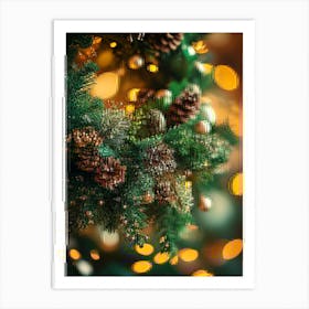 Christmas Tree Background Art Print