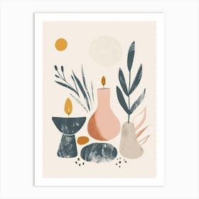 Collection Of Objects In Abstract Style 5 Art Print